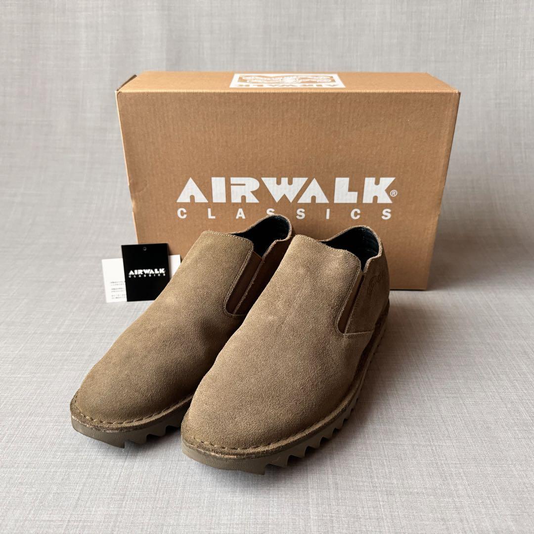 美品 AIRWALK リップルスリッポン オリーブ26.0cm