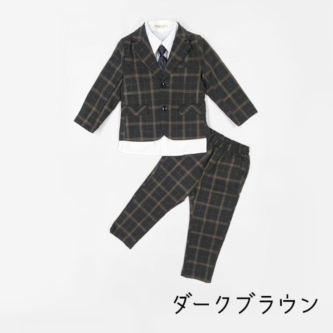 130 男の子　フォーマルスーツ6点セット　子供服キッズ　発表会入園入学卒園卒業