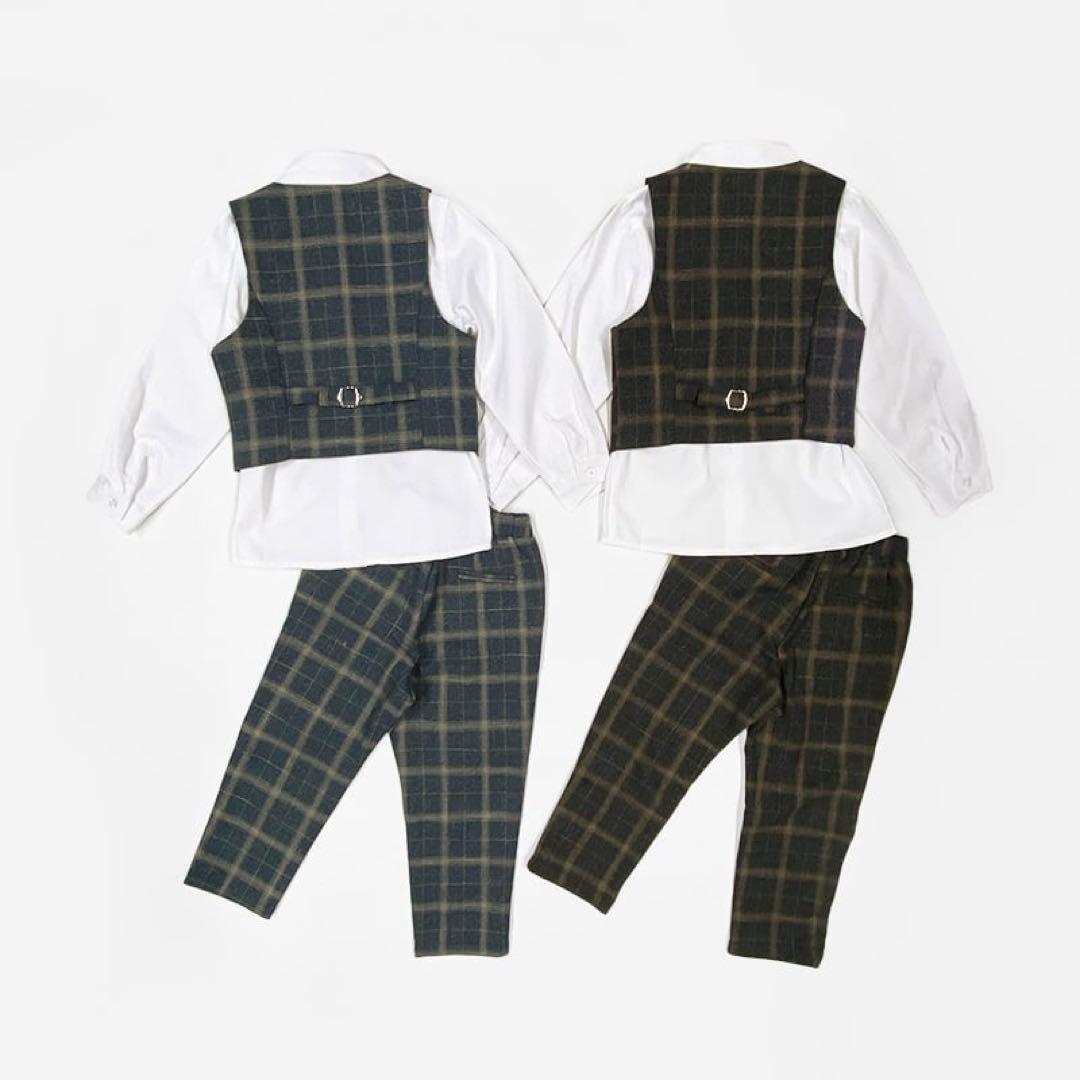 130 男の子　フォーマルスーツ6点セット　子供服キッズ　発表会入園入学卒園卒業