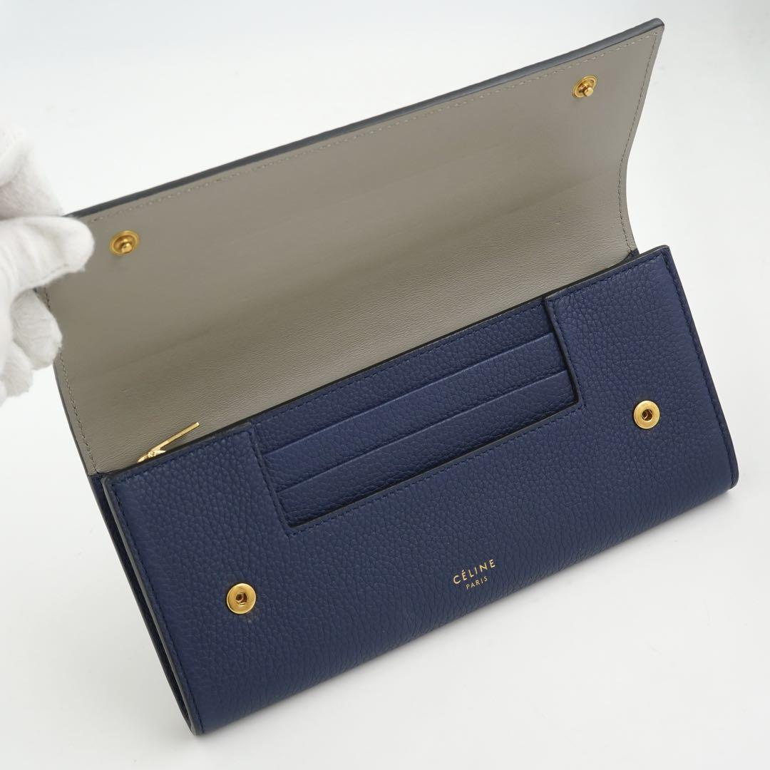 未使用保管品　CELINE セリーヌ　長財布　マルチファンクション　レザー