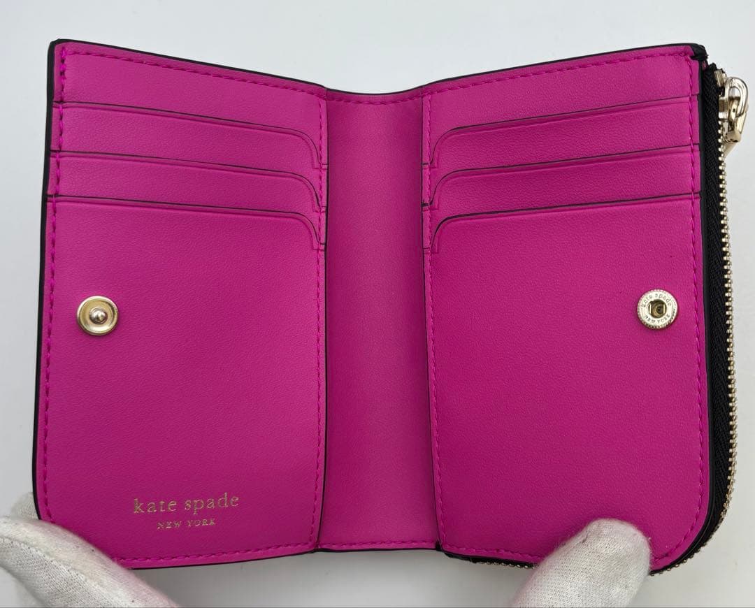 新品】 kate spade ケイトスペード デヴィンフォールポビーズ 折り財布