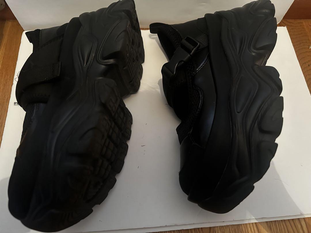 JEANASIS asymmetry Sneakers ブラック - 靴激安