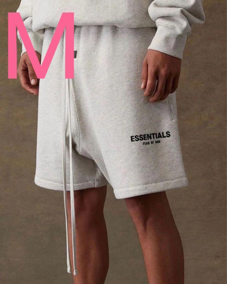 22SS ESSENTIALS エッセンシャルズ ハーフパンツ 薄いグレー M