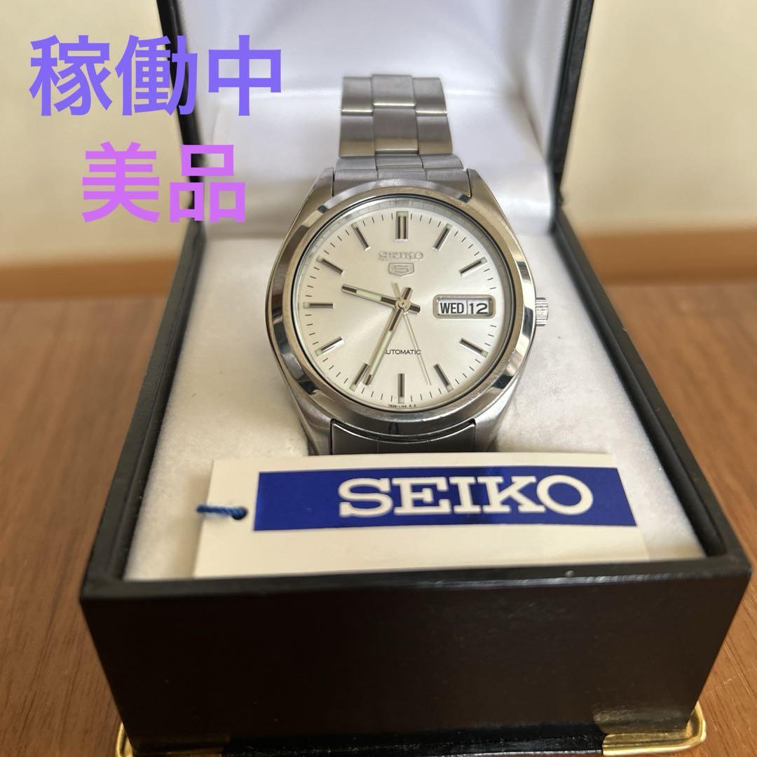ホットセール SEIKO 稼働品 5 自動巻き 裏スケルトン 7S26‐0440 時計