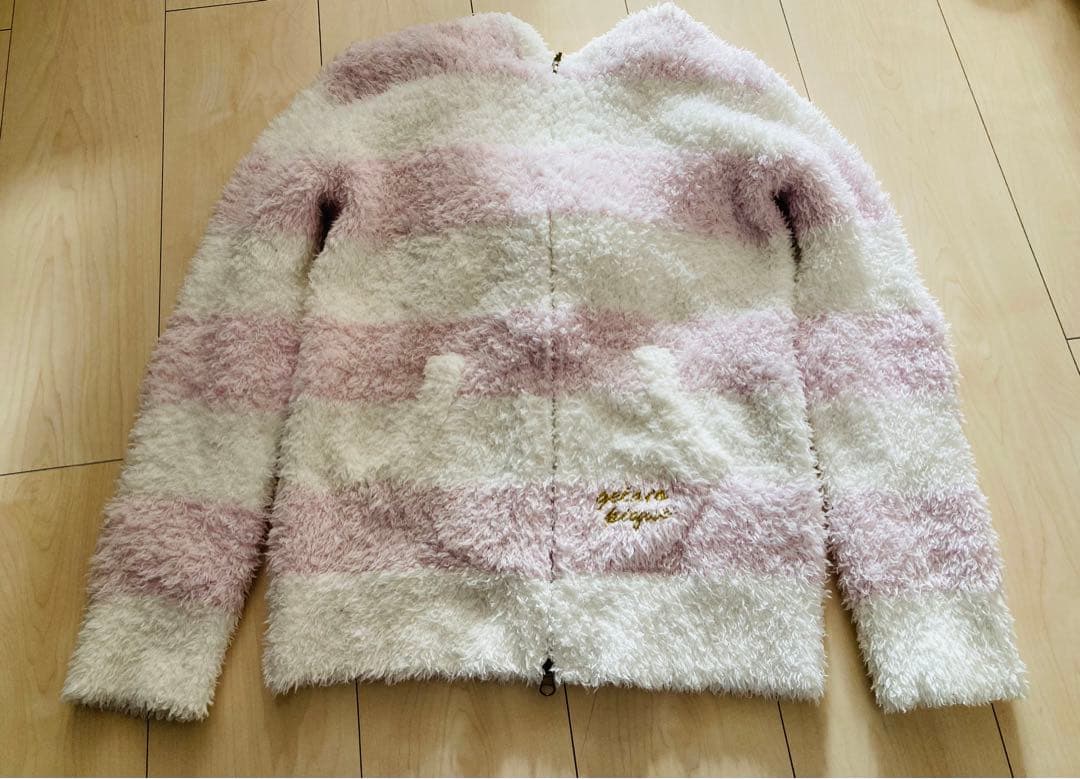 pique 2ボーダーパーカー-パンツセット