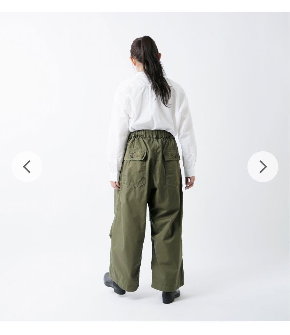 お値下げしました【新品未使用】HARVESTY コットンギャバジンオーバーパンツ