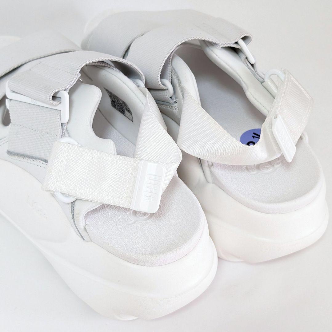 UGG 厚底 サンダル ホワイト 海外限定】新品 超レア UGG 厚底サンダル ホワイト 25cm 靴 白 アグ