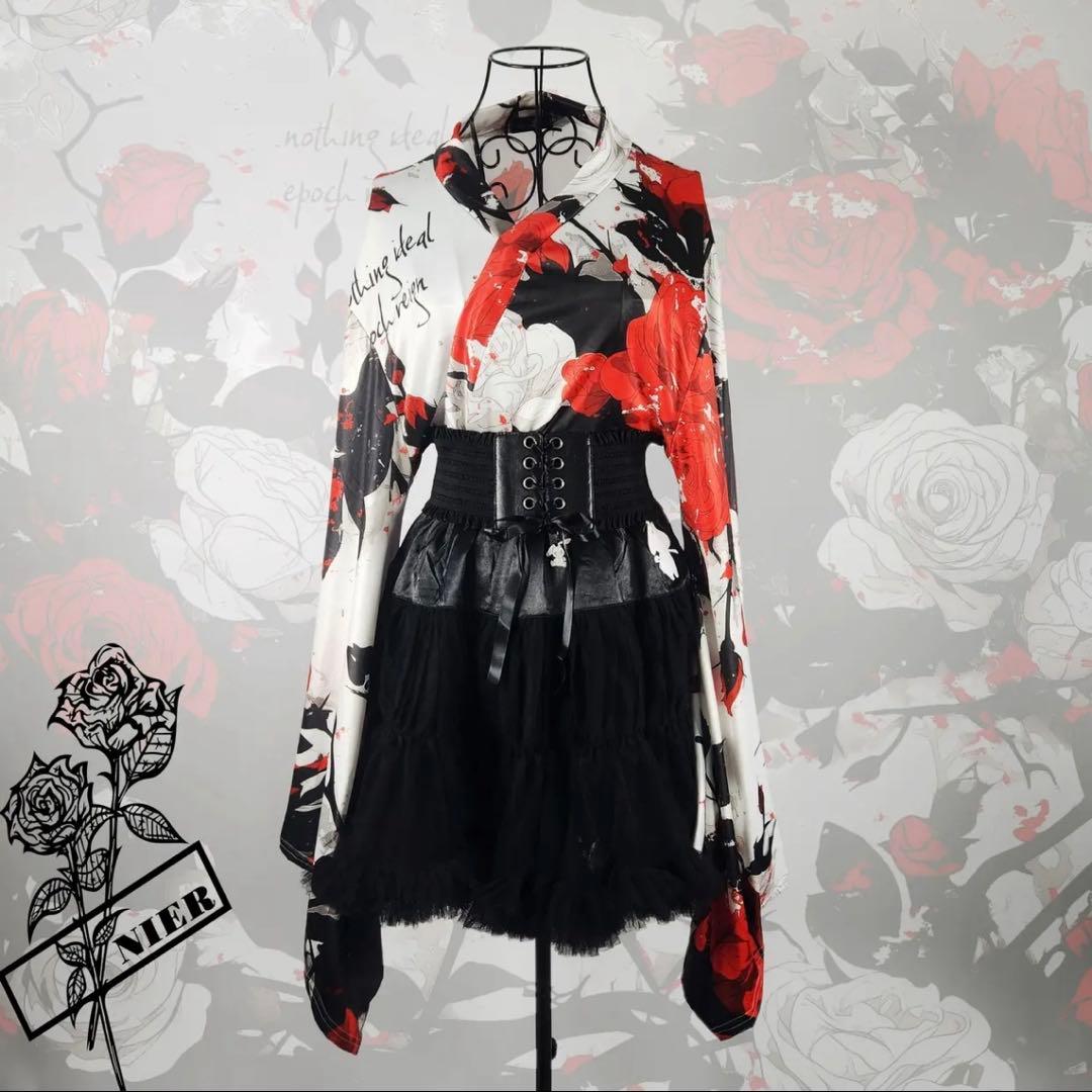 NieR 赤薔薇着物袖羽織