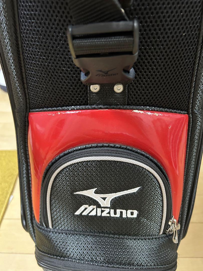 Mizuno キャディバッグ 黒 赤