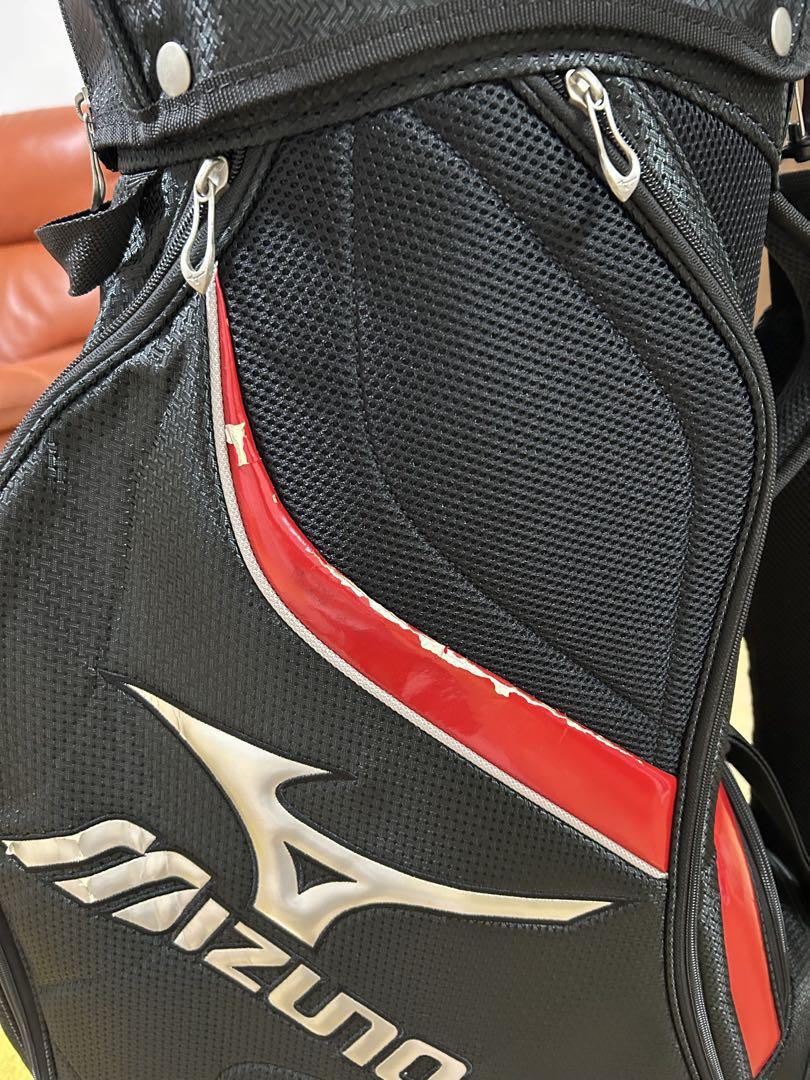 Mizuno キャディバッグ 黒 赤
