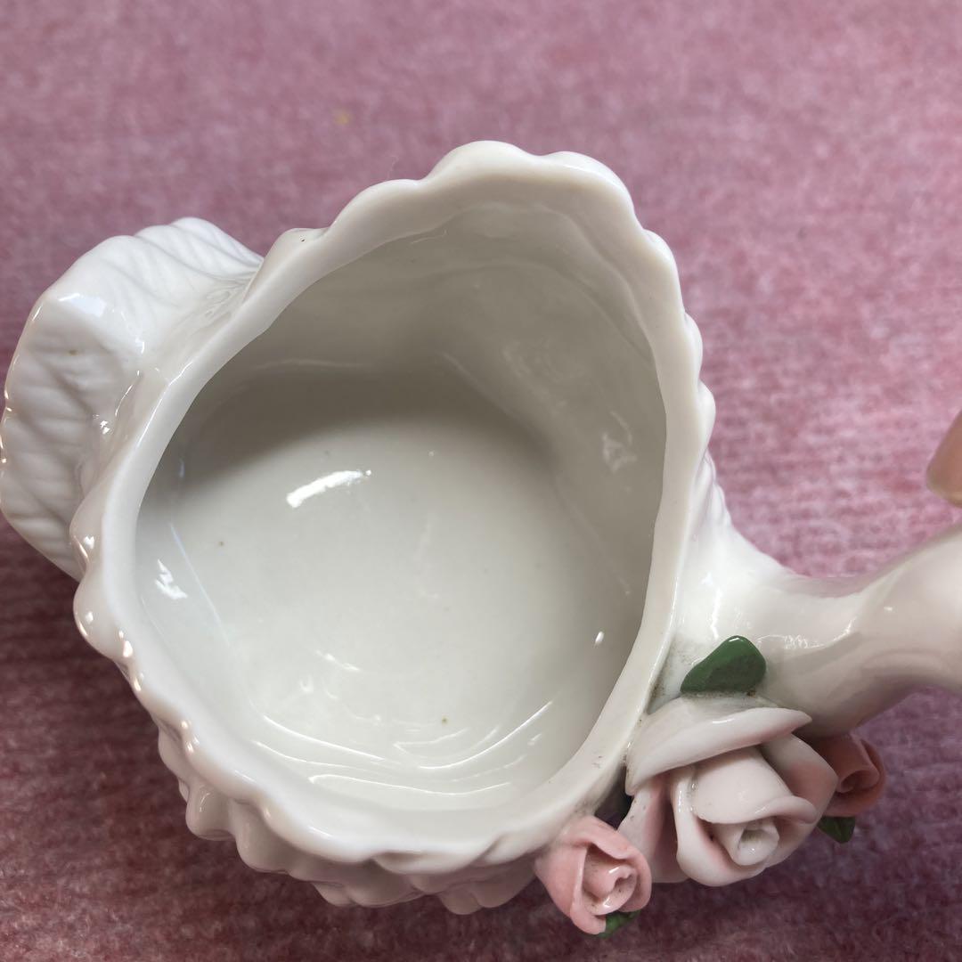 昭和レトロ 陶器製 白鳥 スワン 小物入れ小物収納 - メルカリ