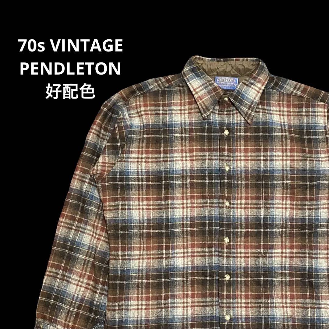 70s VINTAGE PENDLETON ペンドルトン　好配色　当時物