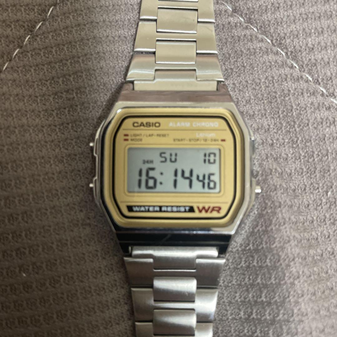 CASIO A158WE デジタル時計 チプカシ　あいみょん　WR枠なし