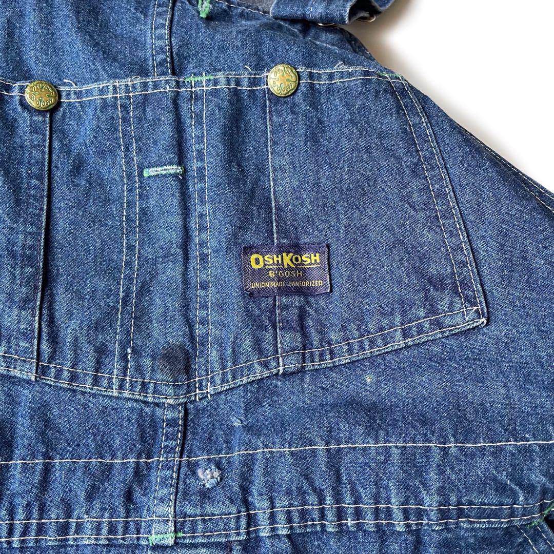 60s 70s OSHKOSH USA製 デニム オーバーオール