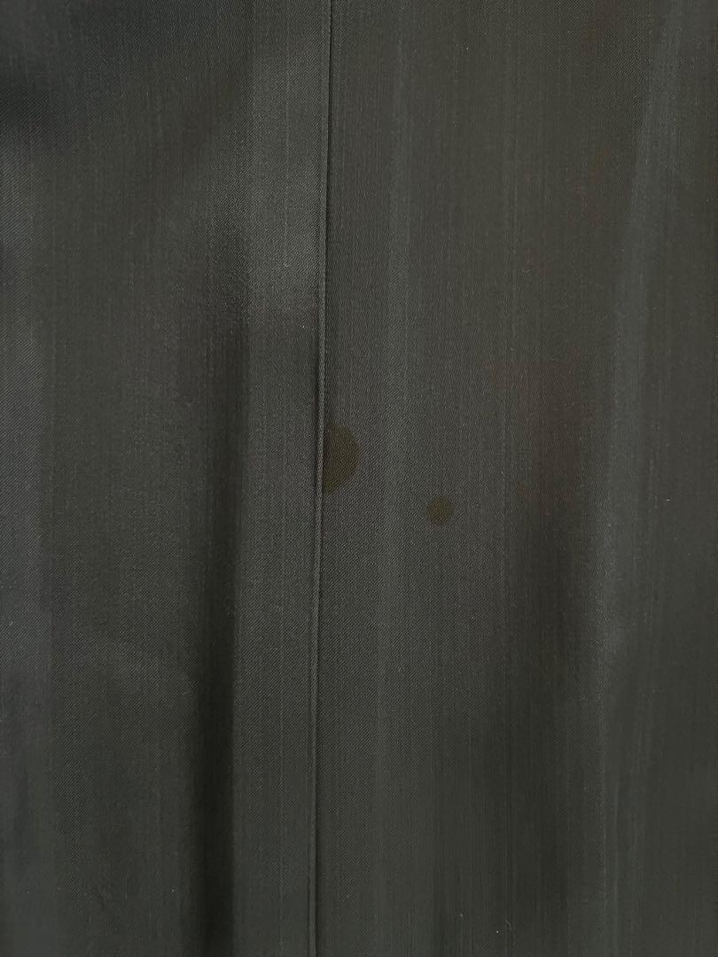ジョルジョアルマーニウールカシミヤコート38 BLACK