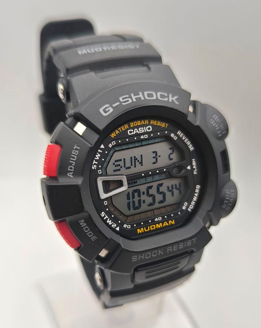 美品 電池新品 【G-SHOCK】 G-9000-1JF マッドマン