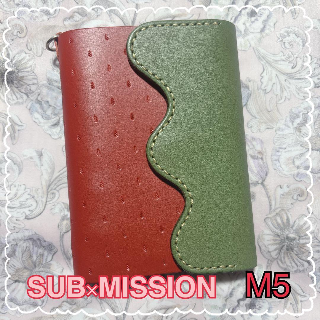SUB-MISSION システム手帳 いちご 苺 ミニ5 M5やや傷や汚れあり