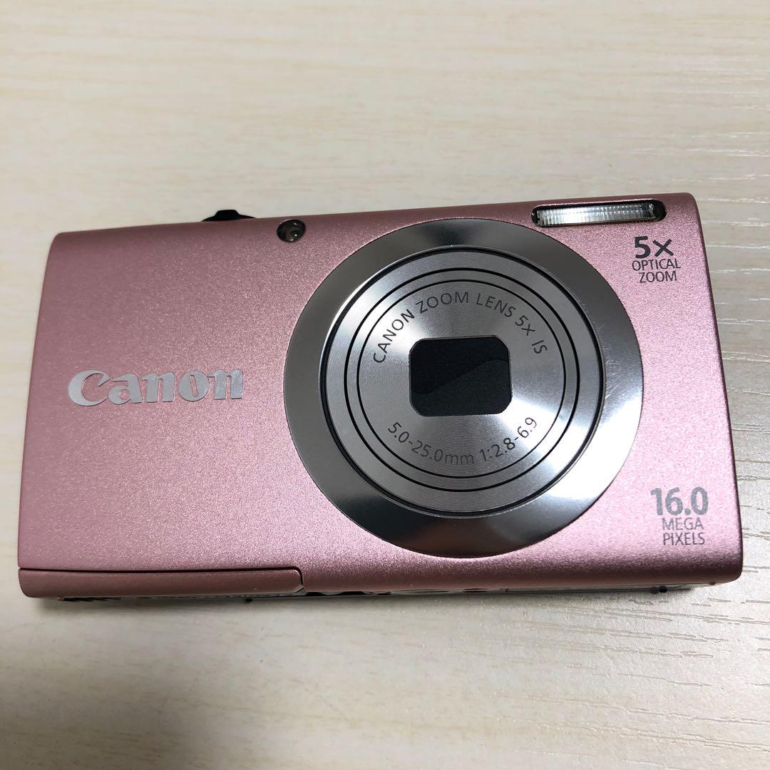 Canon キャノン　PowerShot A2400 IS ピンク