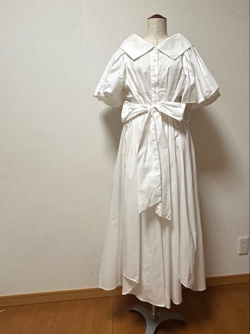 SNIDEL スナイデル ボリュームスリーブシャツワンピース