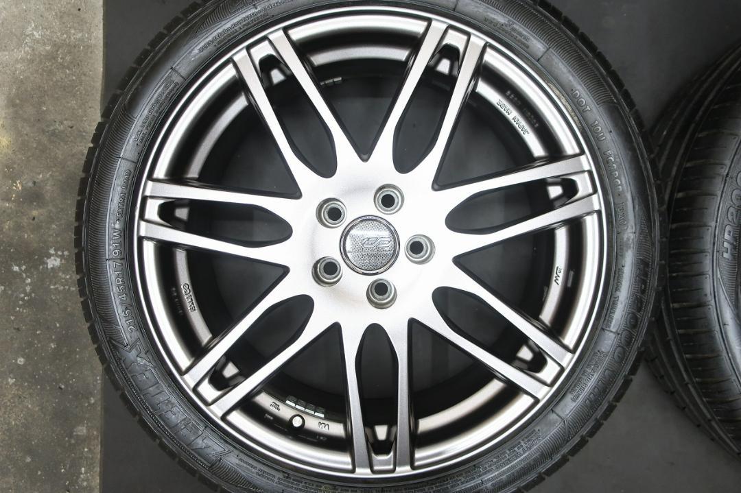 k k様送料込み CDS2 PCD100 5穴 バリ溝 215/45R17