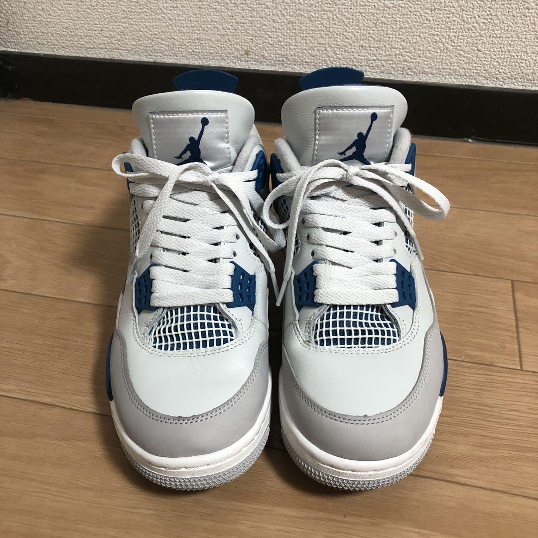 靴 Air Jordan 4 Retro \"Industrial Blue\"