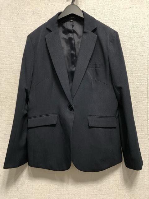 【SALE】 新品☆L紺系無地♪シャンブレーおしゃれ♪セットアップスーツ4点 スーツ・フォーマル・ドレス