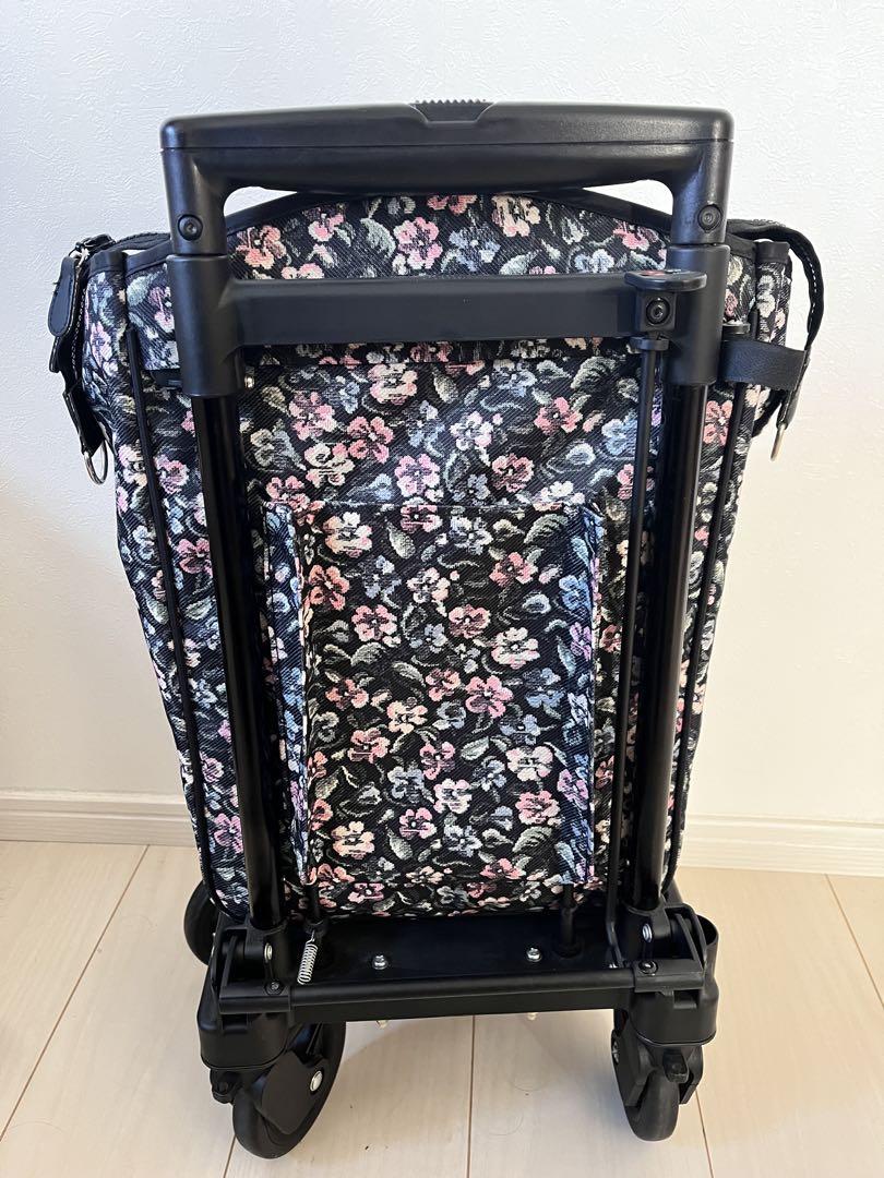 美品⭐️島製作所 ショッピングカートサイドカー　メロディスムーズST 小花柄　軽量
