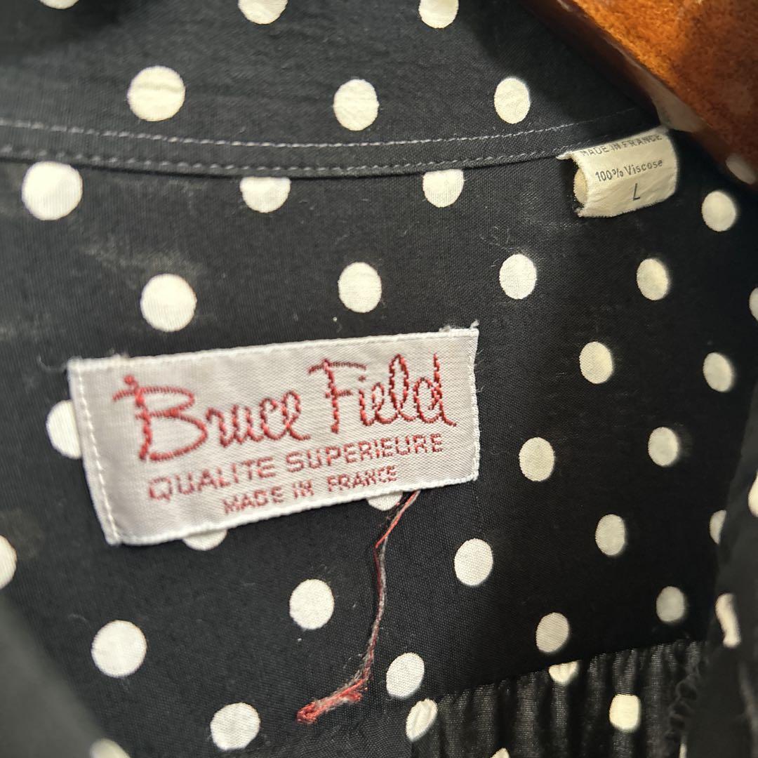 80〜90年代 フランス製 ドットシャツ bruce field 80〜90年代 フランス製 ドットシャツ bruce field