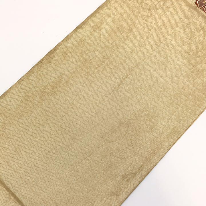 O-998 波模様 金糸 MLCm5-m98025234089 袋帯 可愛い花柄 最新の激安