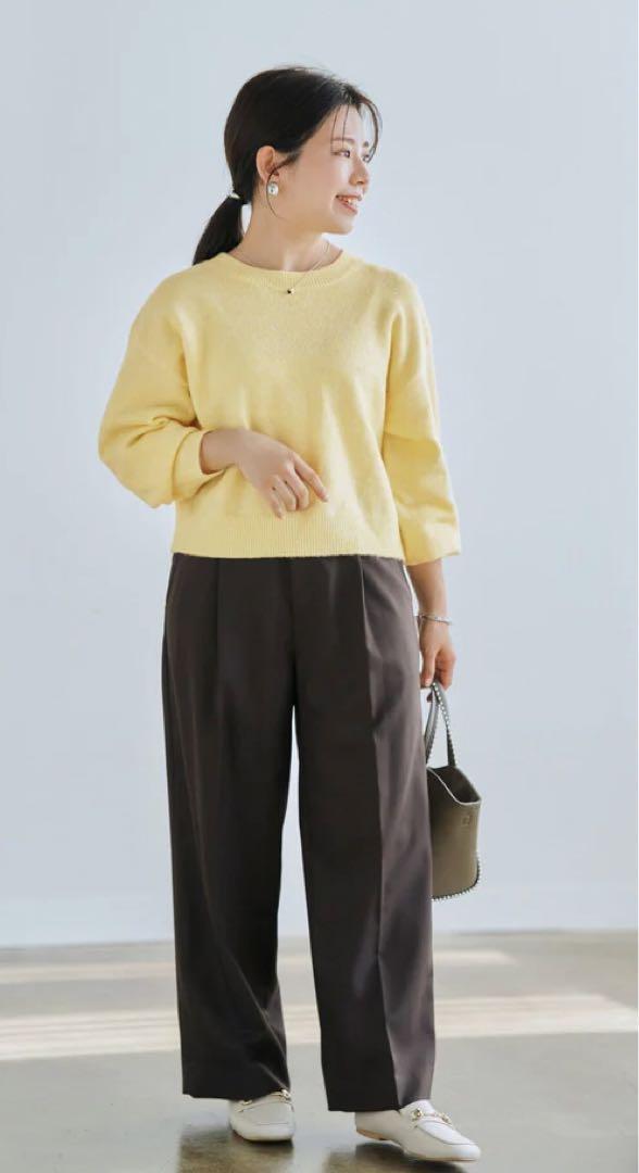 【人気ショップが最安値挑戦！】 COHINA ワンタックストレートパンツ XS パンツ