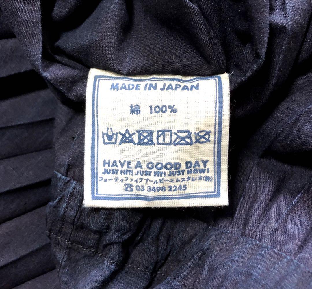45R 未使用スーピマオーガニックバストのプリーツドレス