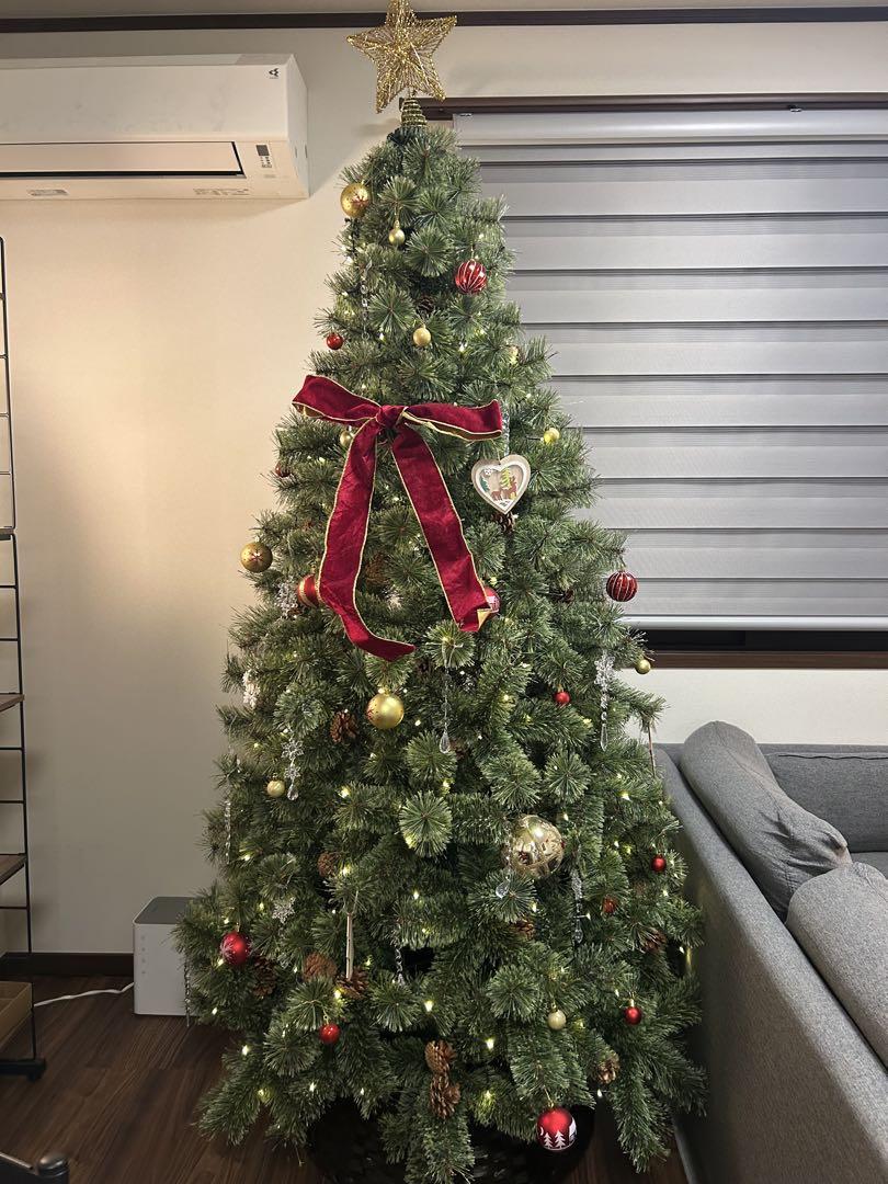 210cm人工 クリスマスツリー  オーナメント盛りだくさん‼️ 210cm人工 クリスマスツリー オーナメント盛りだくさん‼️