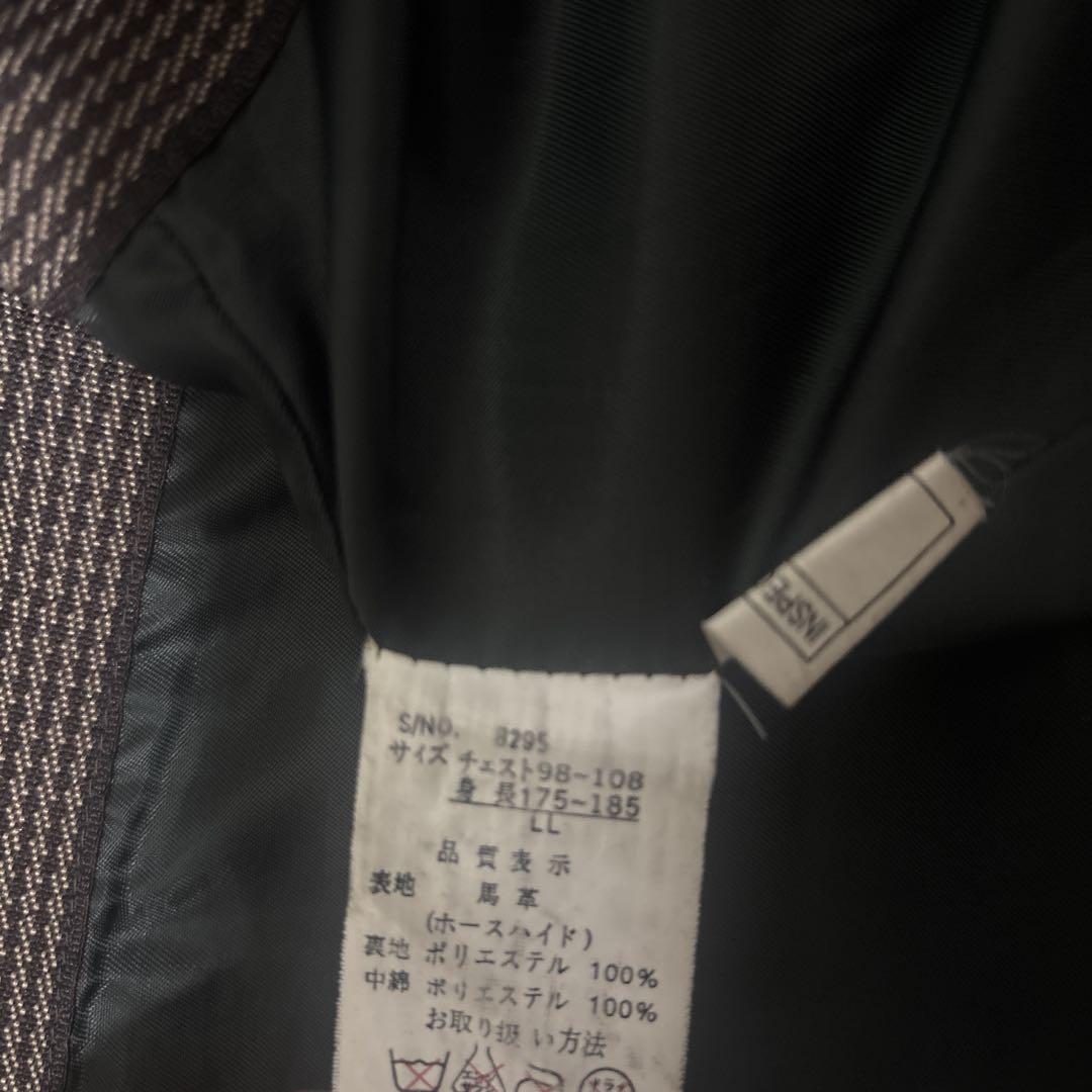 THE CASUAL ブラックレザーコート LL