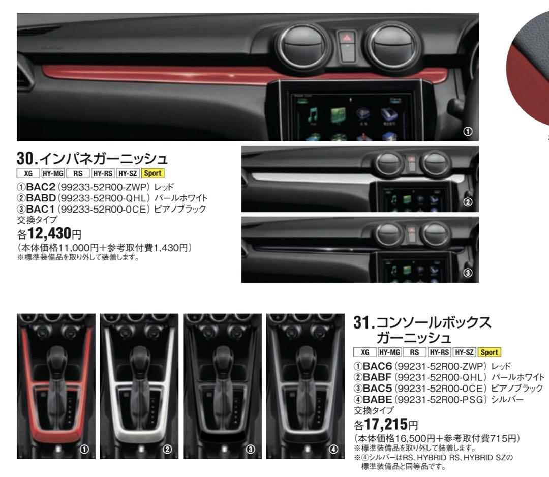zc33s ガーニッシュ　純正オプション