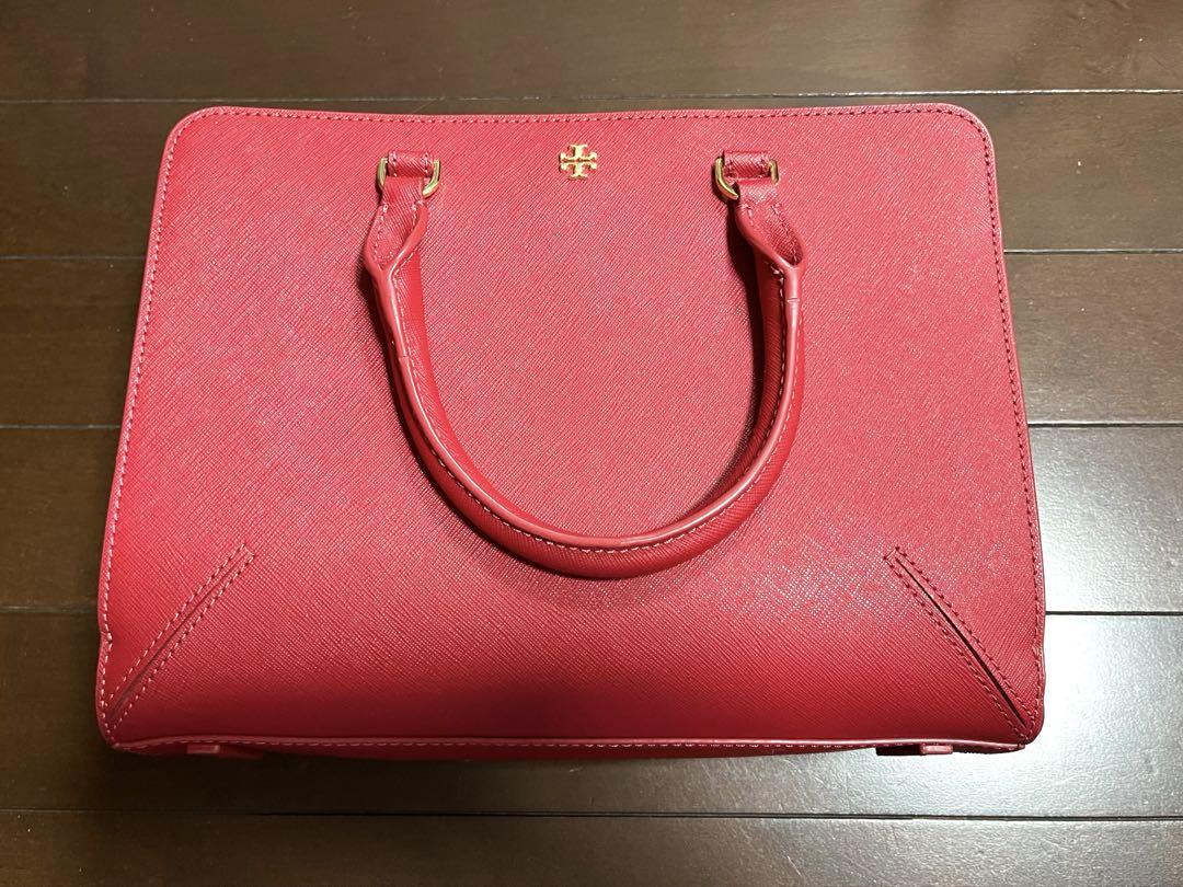 トリーバーチ　バッグ　レッド　ハンドバッグ
