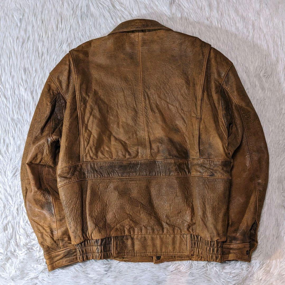 マイコ✨ leather jacket a-2 brown y2k