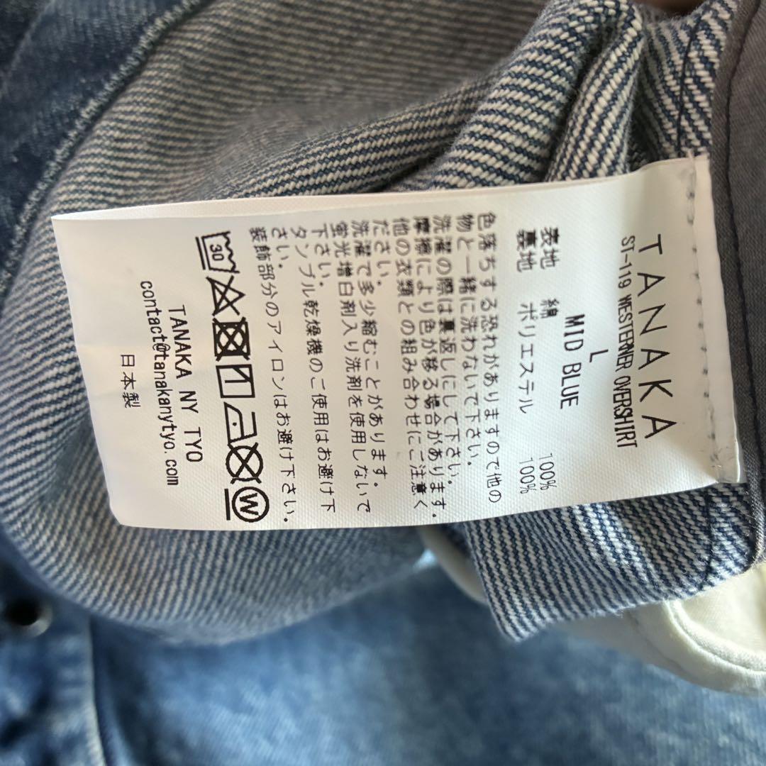 ジャケット・アウター TANAKA DENIM WESTERNER OVER SHIRT