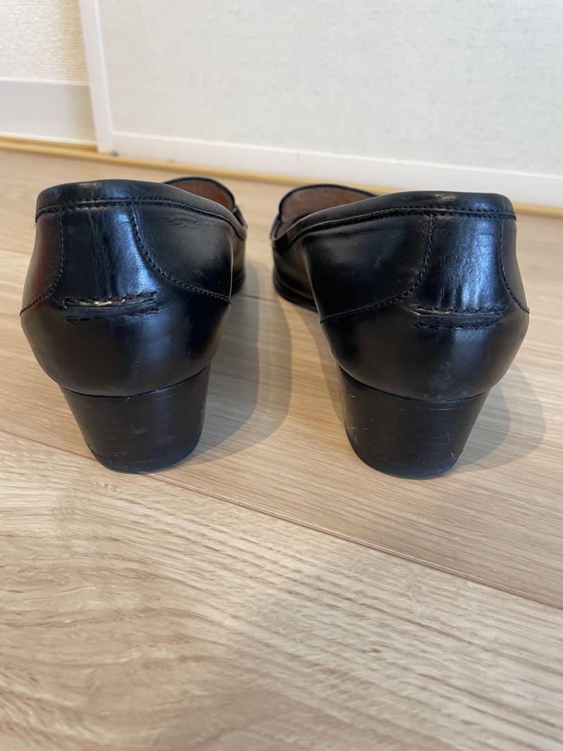 [箱付き] 良品 エルメス ローファー パンプス シューズ ブラック 38