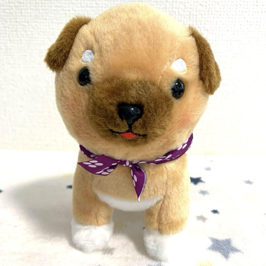 新品】 豆しば三兄弟 ハッピークローバー 犬 ぬいぐるみ 柴犬 2
