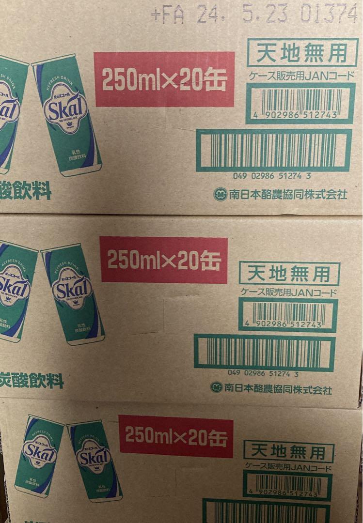 【１着でも送料無料】 愛のスコール（炭酸飲料）250ml 3ケース60本 ソフトドリンク