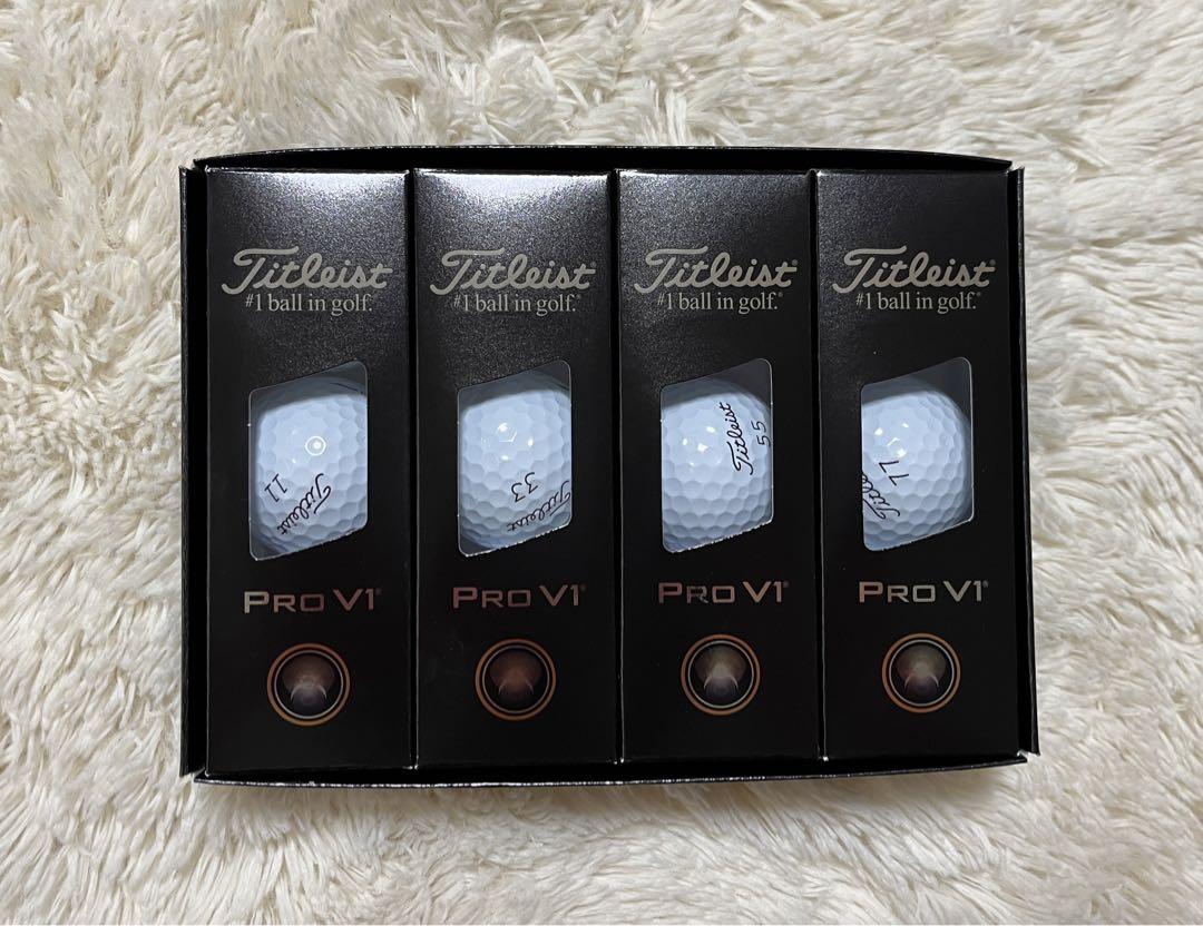 Titleist Pro V1 ホワイト　1ダース　Wナンバー　2025年モデル
