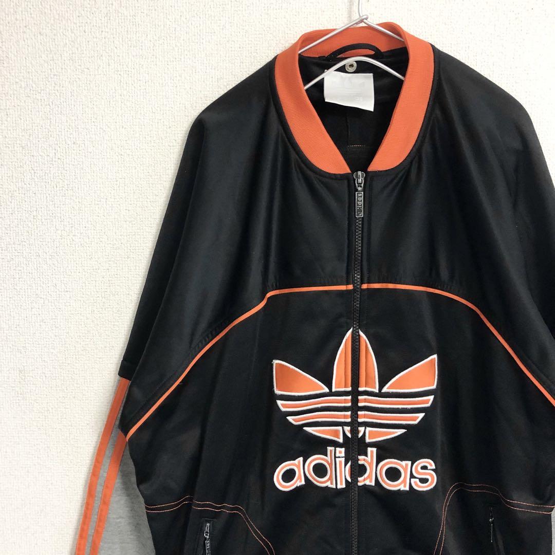 レア 80s adidas レイヤード トラック ジャケット 万国旗タグ　XL