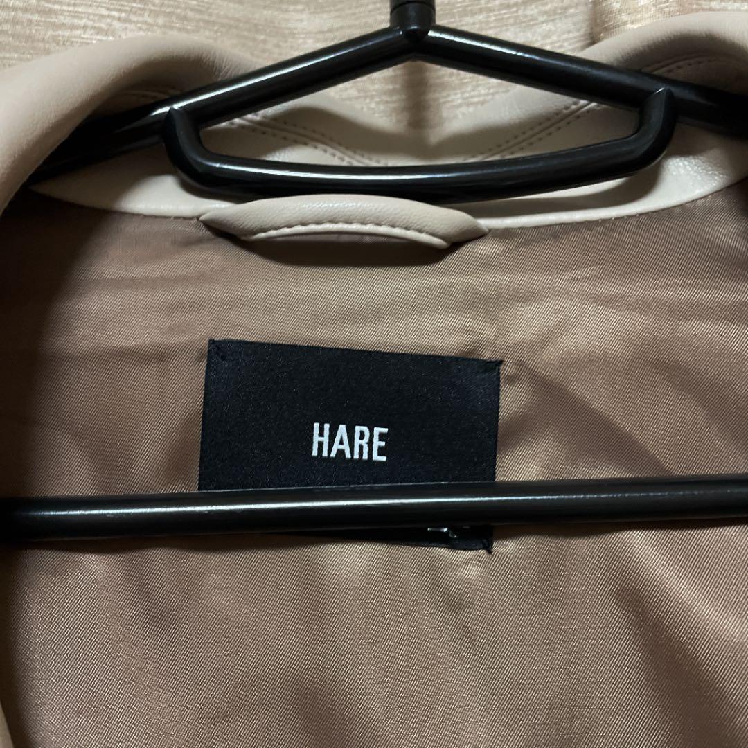 HARE ピンクゴールド　ビッグプルオーバージャケット