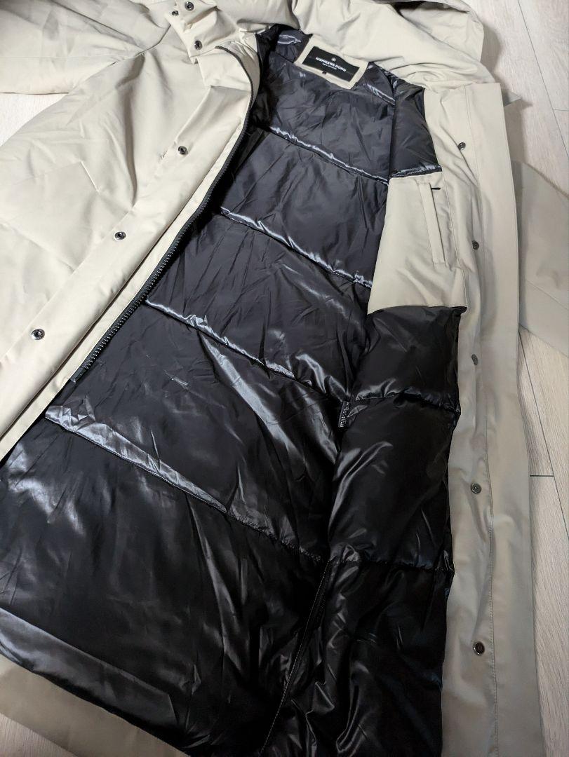 【美品】ナノユニバース 西川ダウン ソロテックス ロングダウン ダウンコート