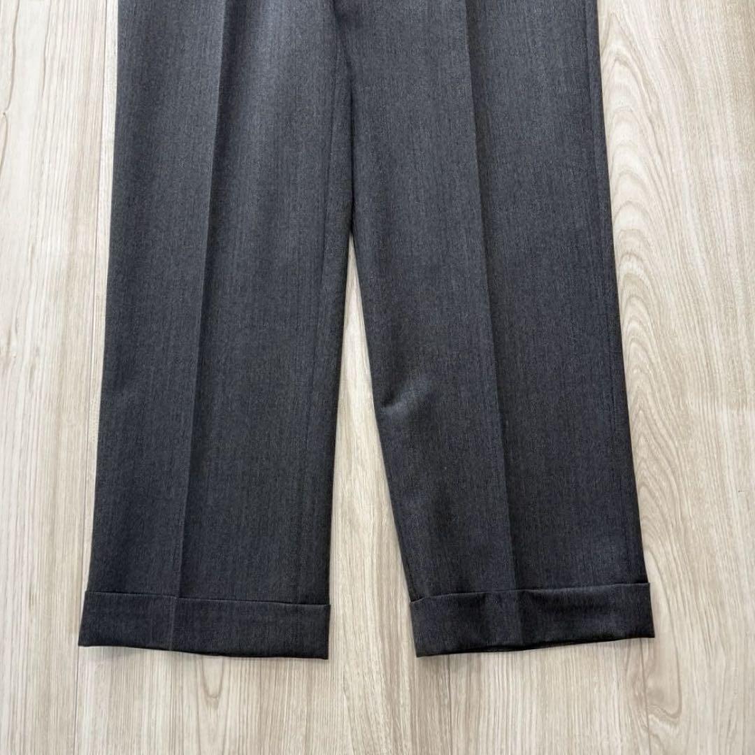 【美品】J.PRESS スーツ A8 XL グレー シルク混 ワンタック 春秋冬