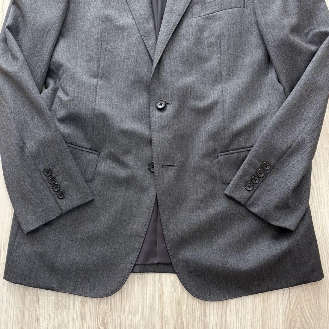 【美品】J.PRESS スーツ A8 XL グレー シルク混 ワンタック 春秋冬