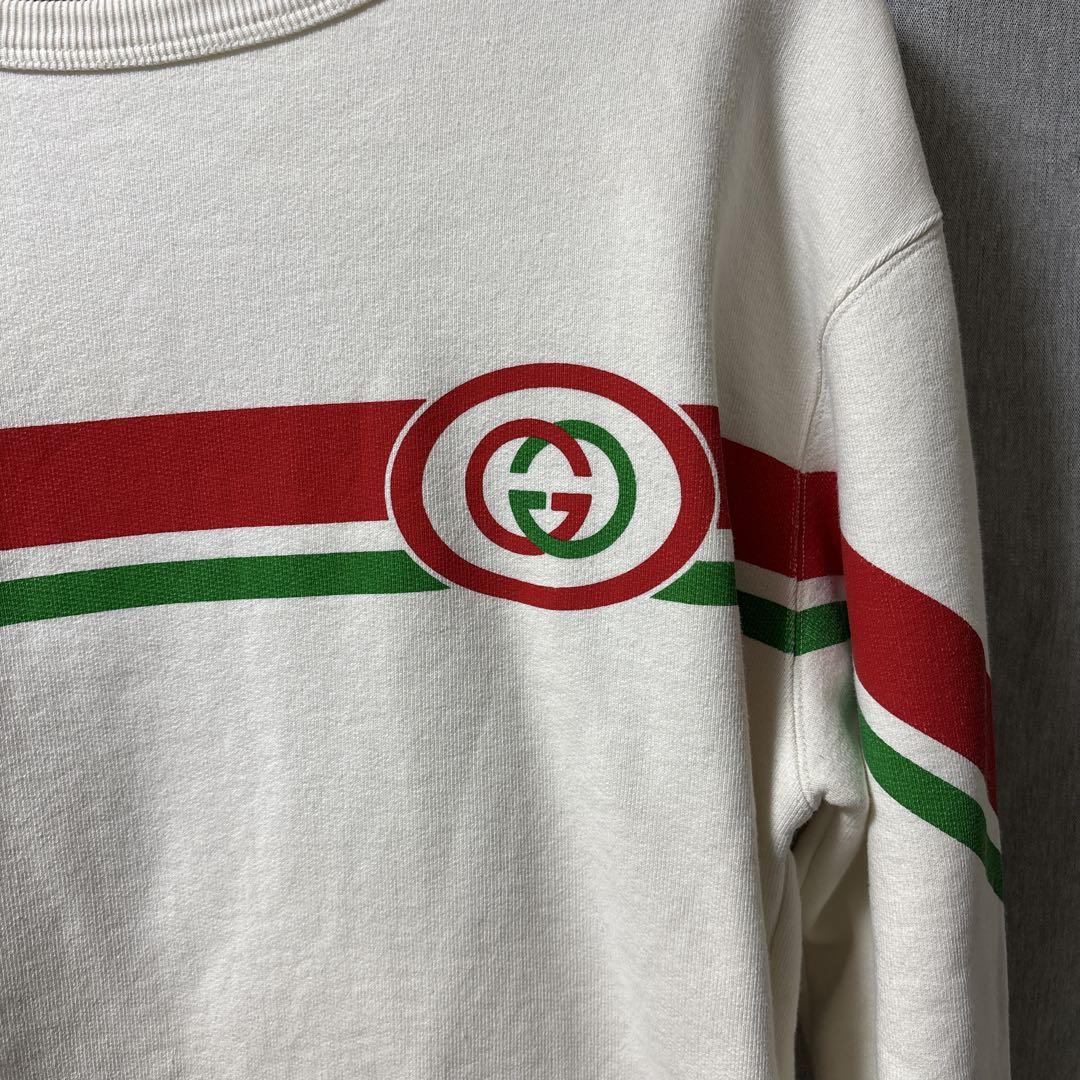 GUCCI ストライプデザイン スウェット　Sサイズ