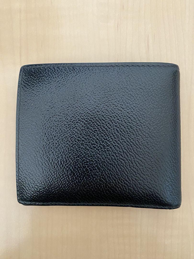 PRADA プラダ 二つ折り財布 ブラック×ネイビー