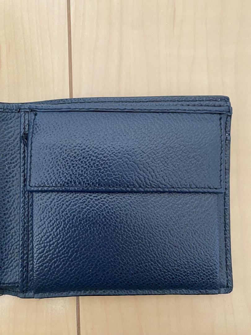 PRADA プラダ 二つ折り財布 ブラック×ネイビー