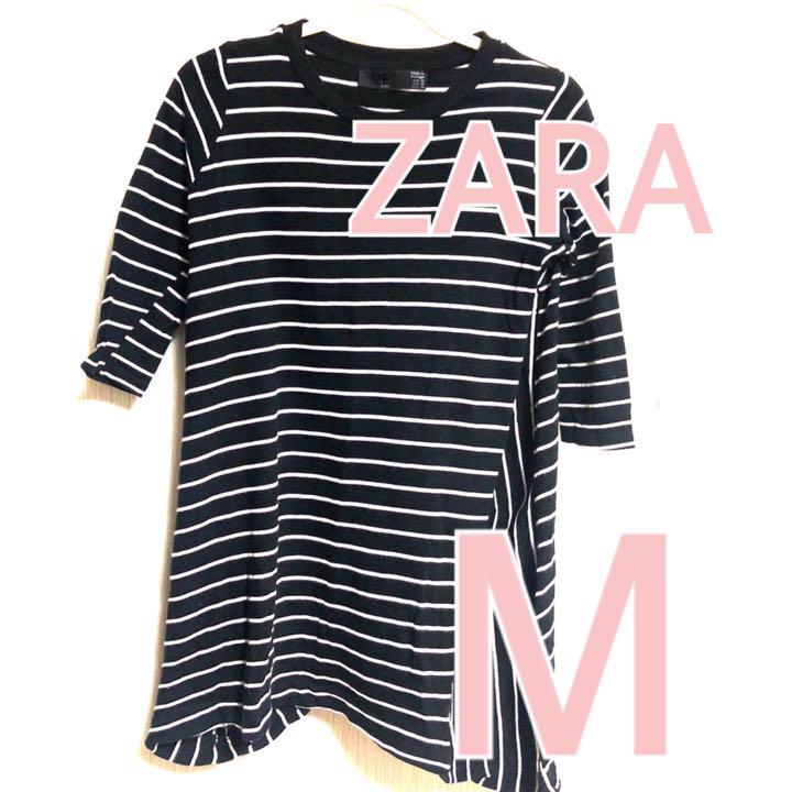 美品 ZARA ベーシック チュニック ボーダー M トップス 半袖 ザラ - メルカリ 美品 ZARA ベーシック チュニック ボーダー M トップス 半袖 ザラ - メルカリ
